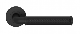 Ручка дверная TURNSTYLE DESIGNS BONNEVILLE STITCH OUT PIPE RECESS LEATHER BLACK