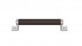 Ручка-скоба TURNSTYLE DESIGNS FACETED BRACKET AMALFINE COCOA (bright chrome)