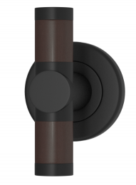 Мебельная ручка TURNSTYLE DESIGNS BARREL STITCH IN RECESS LEATHER CHOCOLATE
