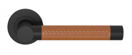 Ручка дверная TURNSTYLE DESIGNS LARGE BARREL STITCH OUT RECESS LEATHER TAN