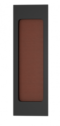 Ручка для раздвижных дверей TURNSTYLE DESIGNS RECTANGLE FLUSH PULL RECESS LEATHER ATTACHE COGNAC