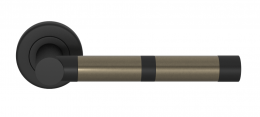 Ручка дверная TURNSTYLE DESIGNS BANDED BARREL RECESS AMALFINE SILVER BRONZE