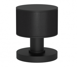 Ручка KNOB TURNSTYLE DESIGNS STACKED BARREL RECESS LEATHER BLACK