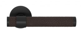 Ручка дверная TURNSTYLE DESIGNS SHAGREEN STEPPED RECESS AMALFINE COCOA