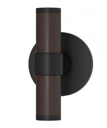 Мебельная ручка TURNSTYLE DESIGNS BARREL STITCH IN STEPPED RECESS LEATHER CHOCOLATE