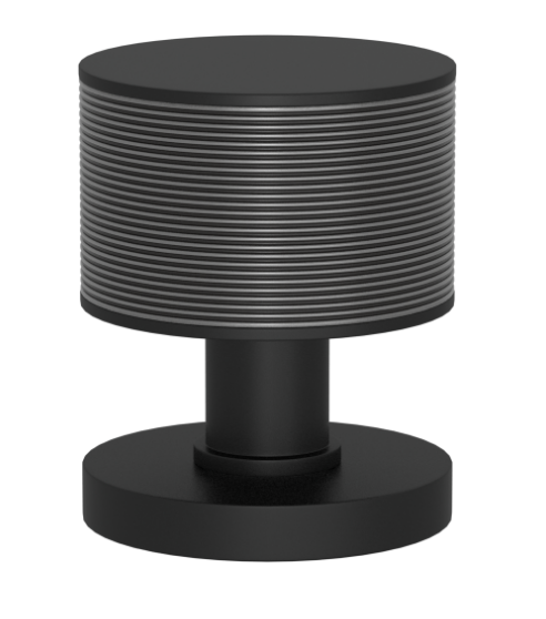 Ручка KNOB TURNSTYLE DESIGNS STACKED WIRE RECESS AMALFINE ALUPEWT (matt black)