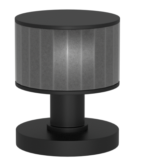 Ручка KNOB TURNSTYLE DESIGNS STACKED FACETED RECESS AMALFINE ALUPEWT (matt black)