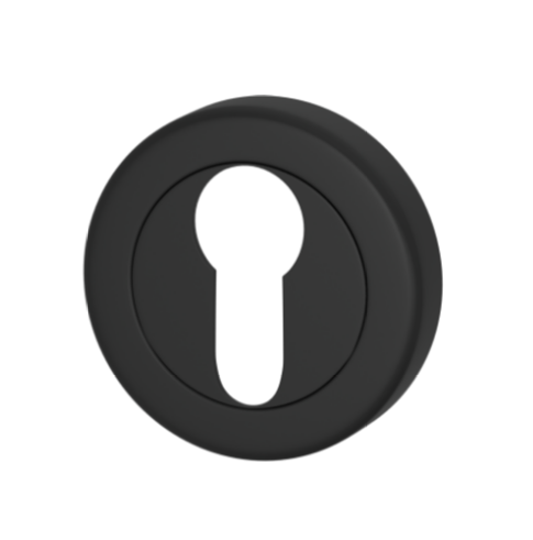 Дверная накладка TURNSTYLE DESIGNS EURO ESCUTCHEON (matt black)
