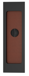 Ручка для раздвижных дверей TURNSTYLE DESIGNS RECTANGLE FLUSH PULL – RELEASE RECESS LEATHER ATTACHE COGNAC
