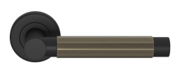 Ручка дверная TURNSTYLE DESIGNS FACETED BARREL RECESS AMALFINE SILVER BRONZE