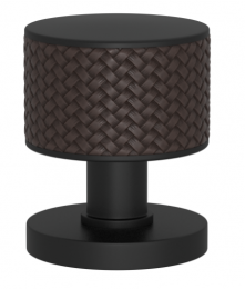 Ручка KNOB TURNSTYLE DESIGNS STACKED WOVEN RECESS AMALFINE COCOA
