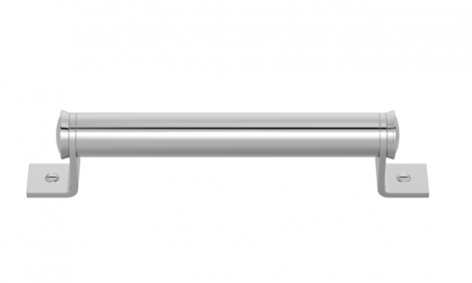 Ручка-скоба TURNSTYLE DESIGNS BARREL BRACKET SOLID (bright chrome)