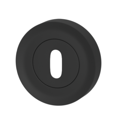 Дверная накладка TURNSTYLE DESIGNS SCALLOPED SLOTTED ESCUTCHEON (matt black)