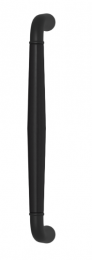 Ручка-скоба TURNSTYLE DESIGNS TUBE LONG STITCH IN GOOSE NECK COMBINATION LEATHER  BLACK