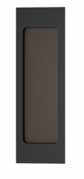 Ручка для раздвижных дверей TURNSTYLE DESIGNS RECTANGLE FLUSH PULL RECESS LEATHER BLACK TEA