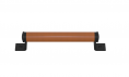 Ручка-скоба TURNSTYLE DESIGNS BARREL BRACKET RECESS LEATHER TAN (matt black)