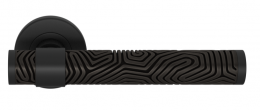 Ручка дверная TURNSTYLE DESIGNS LABYRINTH STEPPED RECESS AMALFINE BLACK BRONZE