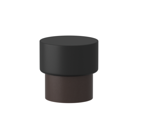 Мебельная ручка TURNSTYLE DESIGNS STOPPLE COMBINATION AMALFINE COCOA (matt black)