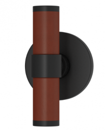 Мебельная ручка TURNSTYLE DESIGNS BARREL STITCH IN STEPPED RECESS LEATHER CHESTNUT