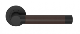 Ручка дверная TURNSTYLE DESIGNS LARGE BARREL STITCH IN RECESS LEATHER CHOCOLATE