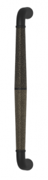 Ручка-скоба TURNSTYLE DESIGNS SHAGREEN TUBE GOOSE NECK COMBINATION AMALFINE SILVER BRONZE