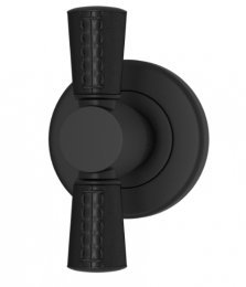 Мебельная ручка TURNSTYLE DESIGNS TUBE STITCH OUT COMBINATION LEATHER BLACK