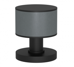 Ручка KNOB TURNSTYLE DESIGNS STACKED BARREL RECESS LEATHER SLATE GREY