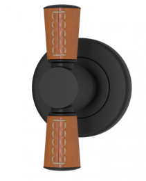 Мебельная ручка TURNSTYLE DESIGNS TUBE STITCH OUT COMBINATION LEATHER TAN