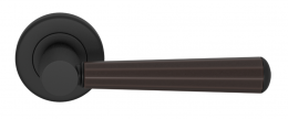 Ручка дверная TURNSTYLE DESIGNS FACETED TUBE COMBINATION AMALFINE COCOA