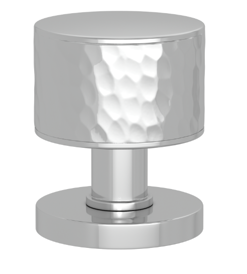 Ручка KNOB TURNSTYLE DESIGNS STACKED BARREL SOLID HAMMERED (bright chrome)