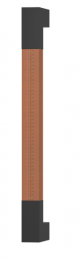 Ручка-скоба TURNSTYLE DESIGNS SQUARE SHORT STITCH OUT RECESS LEATHER TAN