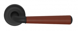 Ручка дверная TURNSTYLE DESIGNS TUBE STITCH IN GOOSE NECK COMBINATION LEATHER CHESTNUT