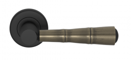 Ручка дверная TURNSTYLE DESIGNS BAMBOO COMBINATION AMALFINE SILVER BRONZE