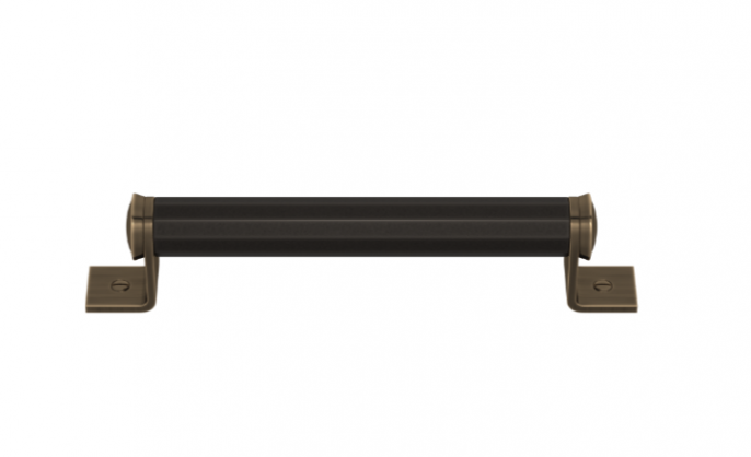Ручка-скоба TURNSTYLE DESIGNS FACETED BRACKET AMALFINE BLACK BRONZE (fine antique)