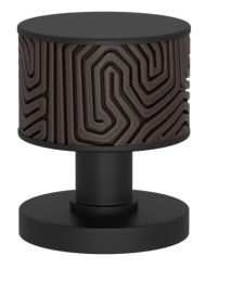 Ручка KNOB TURNSTYLE DESIGNS LABYRINTH RECESS AMALFINE COCOA