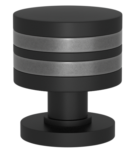 Ручка KNOB TURNSTYLE DESIGNS LAYER RECESS AMALFINE ALUPEWT (matt black)