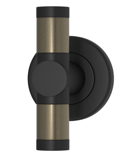 Мебельная ручка TURNSTYLE DESIGNS BARREL RECESS AMALFINE SILVER BRONZE (matt black)