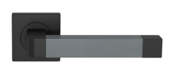 Ручка дверная TURNSTYLE DESIGNS RADIUS SQUARE STITCH IN RECESS LEATHER SLATE GREY