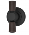 Мебельная ручка TURNSTYLE DESIGNS BAMBOO COMBINATION AMALFINE COCOA (matt black)