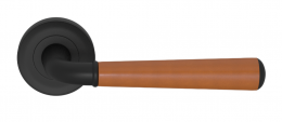 Ручка дверная TURNSTYLE DESIGNS TUBE STITCH IN GOOSE NECK COMBINATION LEATHER TAN