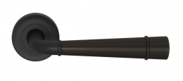 Ручка дверная TURNSTYLE DESIGNS FLUTE GOOSE NECK COMBINATION AMALFINE BLACK BRONZE